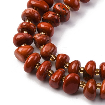 Natural Red Jaseper Beads Strands G-RM250109-A8-1