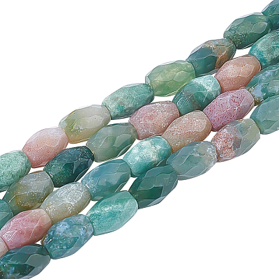 2 Strands Natural Indian Agate Beads Strands G-NB0004-23-1