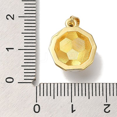 Rack Plating Brass Pendants KK-I720-33G-1