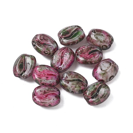 Picasso Baking Paint Glass Seed Beads LS-GLAA-V001-08D-1