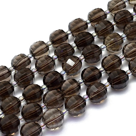 Natural Smoky Quartz Beads Strands G-K306-A19-10mm-1