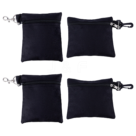 4Pcs 2 Styles Oxford Cloth PVC & Polyester Waterproof Coating Bag AJEW-DR0001-76-1
