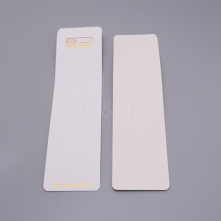 Paper Jewelry Display Cards CDIS-WH0016-03-1