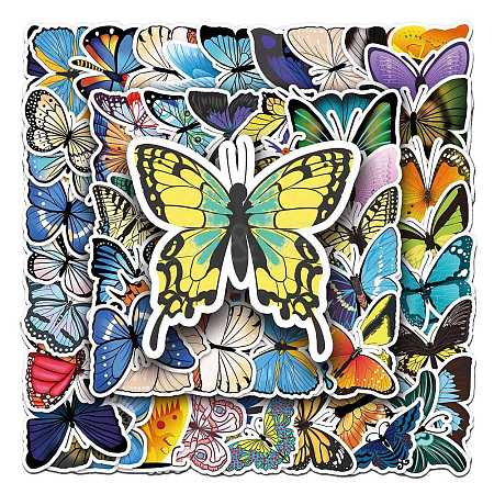 Butterfly Waterproof Self Adhesive PVC Stickers PW-WG1BC4D-01-1