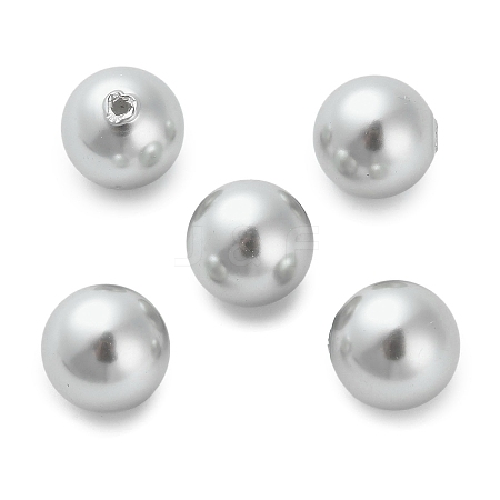 Baking Paint Pearlized Glass Pearl Round Beads X-HY-Q001-02A-04-1