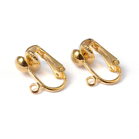 Iron Clip-on Earring Findings EC141-NFG-1