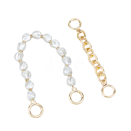 Plastic Pearl Alloy Phone Hand Strap Chains FIND-WH0260-55LG-1