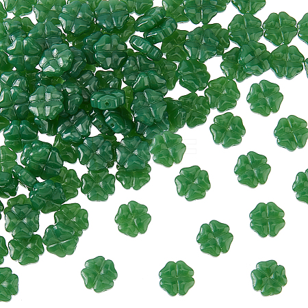 100Pcs Spray Painted Glass Beads GLAA-DC0001-50-1