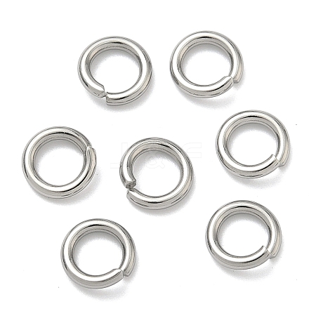 Tarnish Resistant 304 Stainless Steel Open Jump Rings X-STAS-E067-11-8mm-1