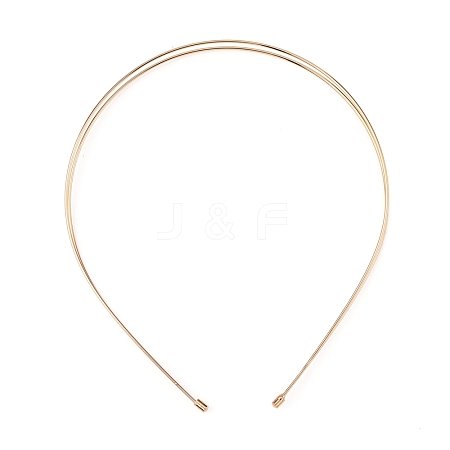 Alloy Double Hair Band Findings AJEW-WH0304-25A-LG-1