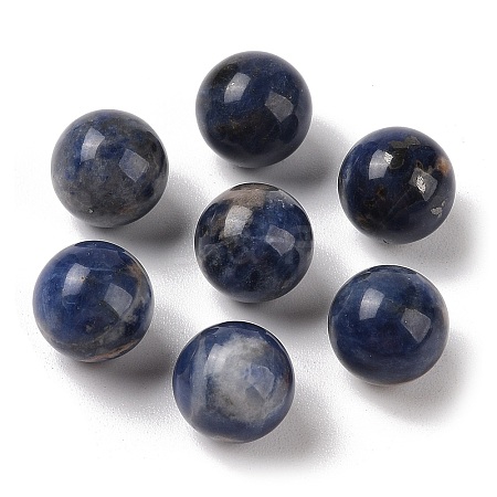 Natural Sodalite No Hole Sphere Beads G-K353-04B-08-1