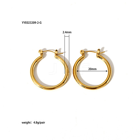 Stainless Steel Hoop Earrings SQ4494-3-1