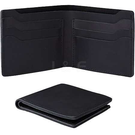 Rectangle Leather Credit Card Wallets for Men AJEW-WH20007-07A-1