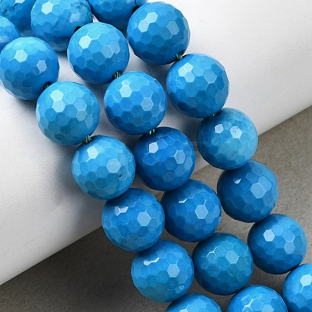 Natural Magnesite Beads Strands G-P598-E-6mm-02-1