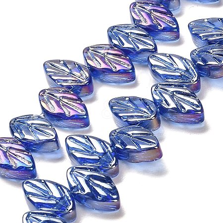 Electroplate Glass Beads Strands EGLA-B004-02A-AB03-1