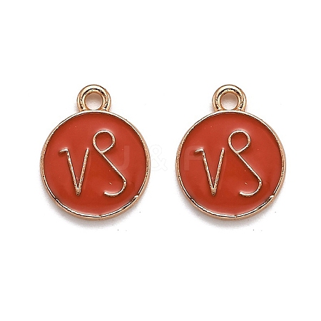 Alloy Enamel Pendants ENAM-S124-01B-12E-1