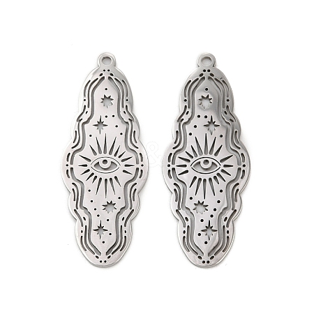 201 Stainless Steel Pendants STAS-U052-02D-P-1