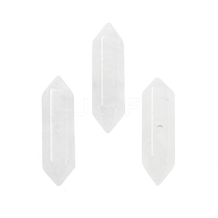 Natural Quartz Crystal Double Terminal Pointed Beads G-A231-01A-1