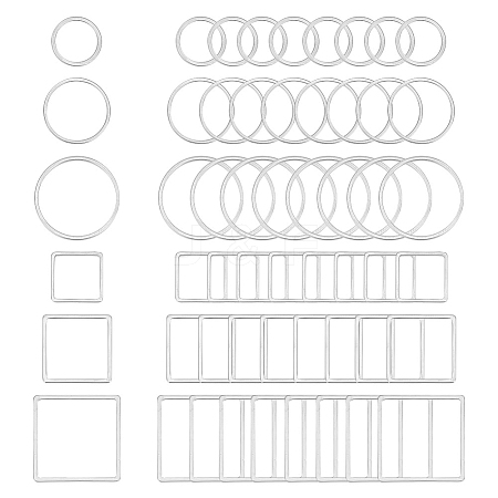 Unicraftale Stainless Steel Linking Rings STAS-UN0003-14P-1