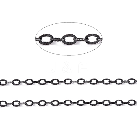 304 Stainless Steel Textured Cable Chains CHS-H007-05EB-1