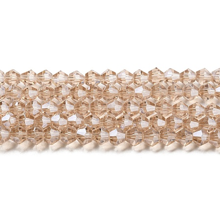 Transparent Electroplate Glass Beads Strands LS-EGLA-A039-T3mm-A12-1