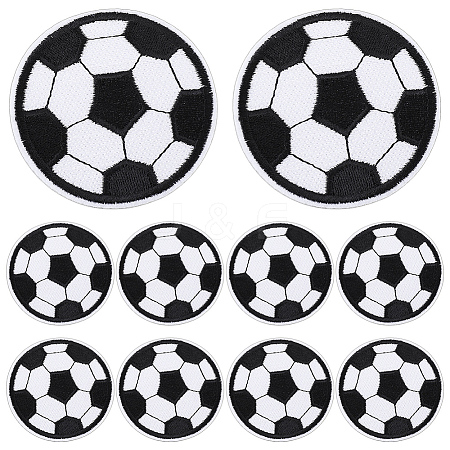 10Pcs Polyester Computerized Embroidery Iron on Sew on Patches PATC-WR0001-34-1