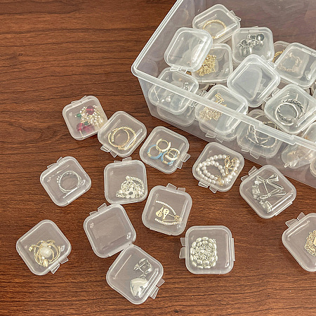 Mini Transparent Plastic Beads Containers LS-PW-WG74209-01-1