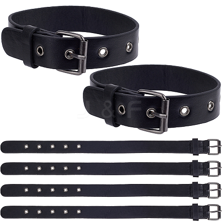 PU Imitation Leather Cord Bracelets BJEW-WH0020-68C-1