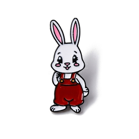 Rabbit Enamel Pins JEWB-D300-02EB-03-1