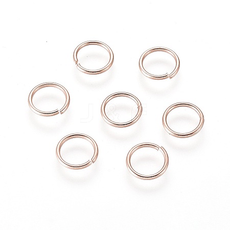 304 Stainless Steel Open Jump Rings X-STAS-O098-01RG-16-1