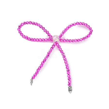 Alloy & Glass Bowknot Chandelier Component Links PALLOY-D360-01B-1