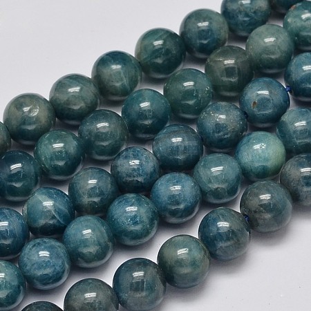 Round Natural Apatite Beads Strands G-K068-01-8mm-1