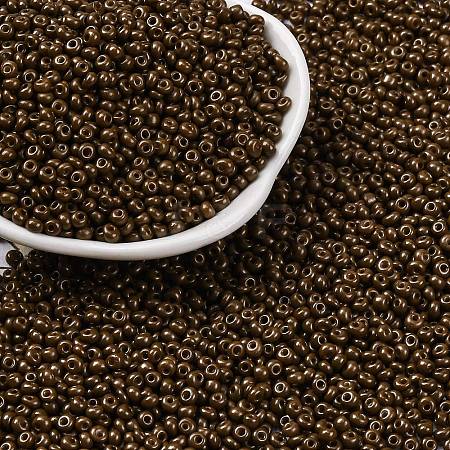 8/0 Baking Paint Glass Seed Beads SEED-M012-02A-53-1