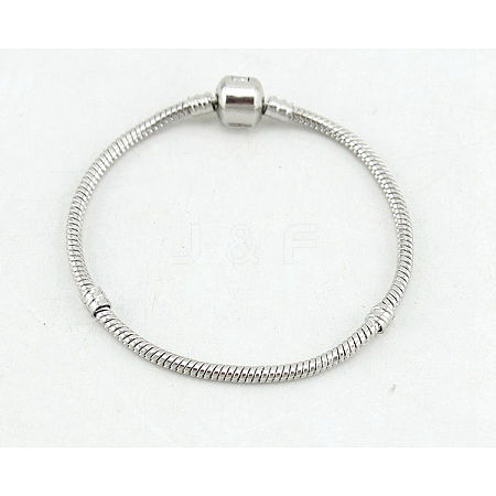 Stylish and Sturdy Snake Chain Bracelet with Long-lasting Plating for DIY Jewelry Making ST6287301-1