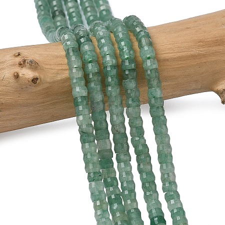 Natural Green Aventurine Heishi Beads Strands G-A299-A01-01-1