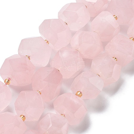 Natural Rose Quartz Beads Strands G-B094-E01-01-1