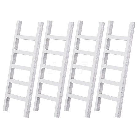 Wooden Ladder Miniature Ornaments AJEW-WH0270-937-1