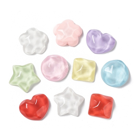 Translucent Resin Cabochons CRES-M026-26-1