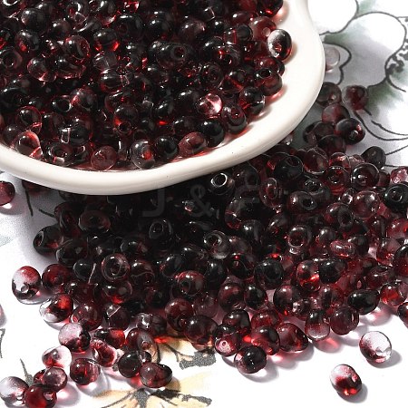 Transparent Baking Paint Glass Seed Beads SEED-P006-02B-05-1