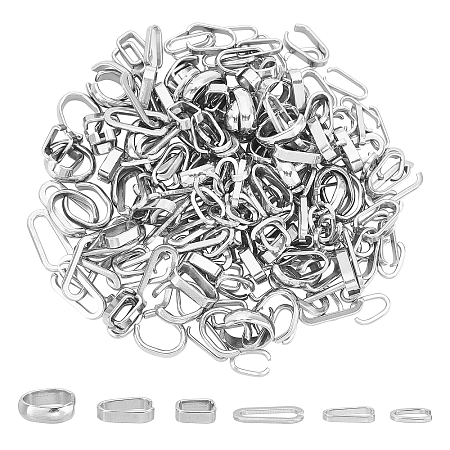 180Pcs 6 Style 304 Stainless Steel Quick Link Connectors STAS-UN0025-92-1