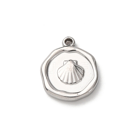 304 Stainless Steel Pendants STAS-I348-02P-04-1