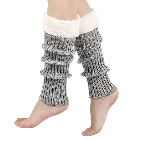 Acrylic Fiber Yarn Leg Warmers Socks PW-WG3E3C7-01-1