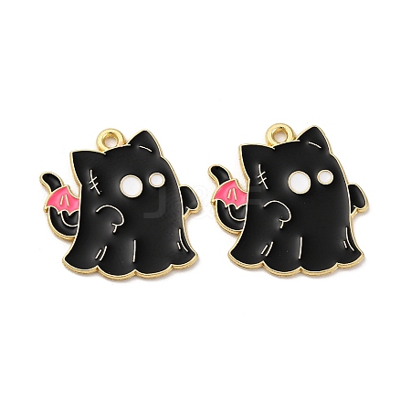 Halloween Alloy Enamel Pendants STAS-I354-01G-F-1