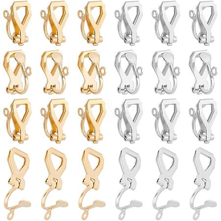 Unicraftale 304 Stainless Steel Clip-on Earring Findings STAS-UN0015-42-1