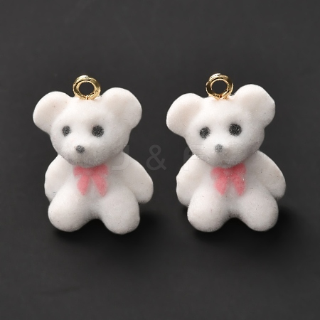 Flocky Resin Pendants RESI-G019-02D-1