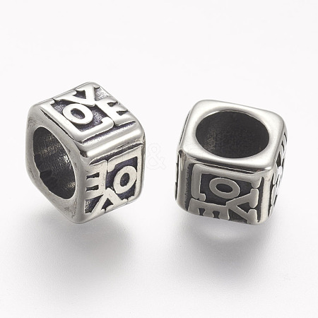 304 Stainless Steel Beads STAS-K132-091AS-1