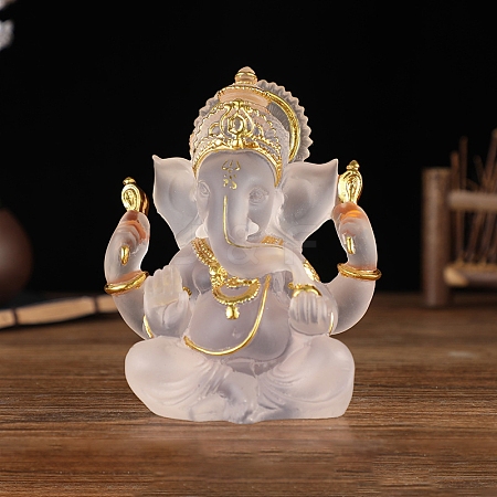 Resin Indian Ganesha Figurines PW-WG60841-06-1