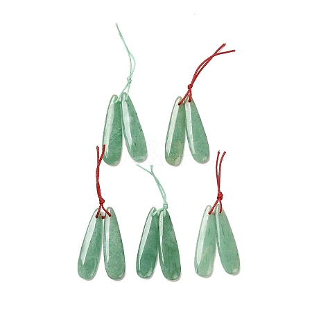 Natural Green Aventurine Pendants G-R437-01A-01-1