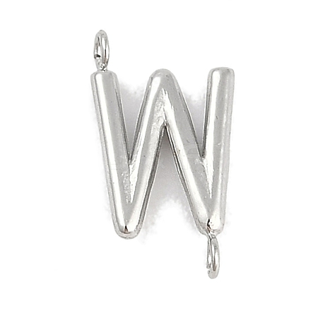 304 Stainless Steel Letter Connector Charms STAS-M108-01P-23-1