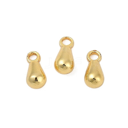 Teardrop Brass Charms KK-H202-04G-1